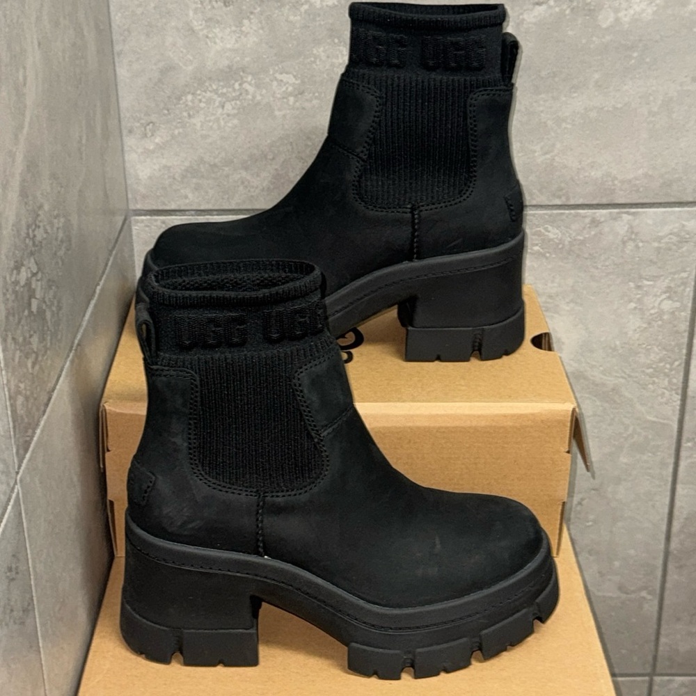 UGG Black Chelsea Ankle Boots